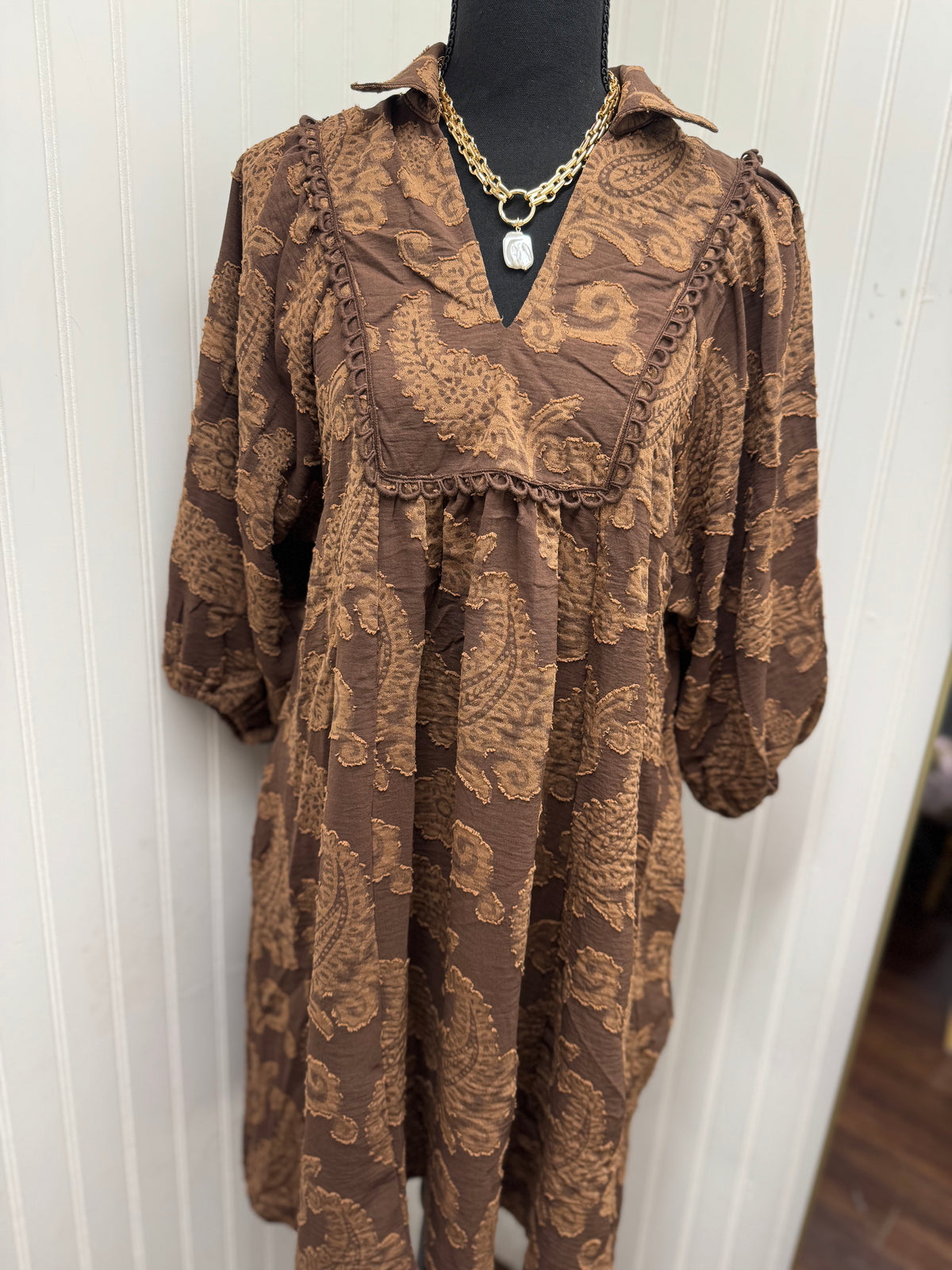 Umgee Espresso Dress
