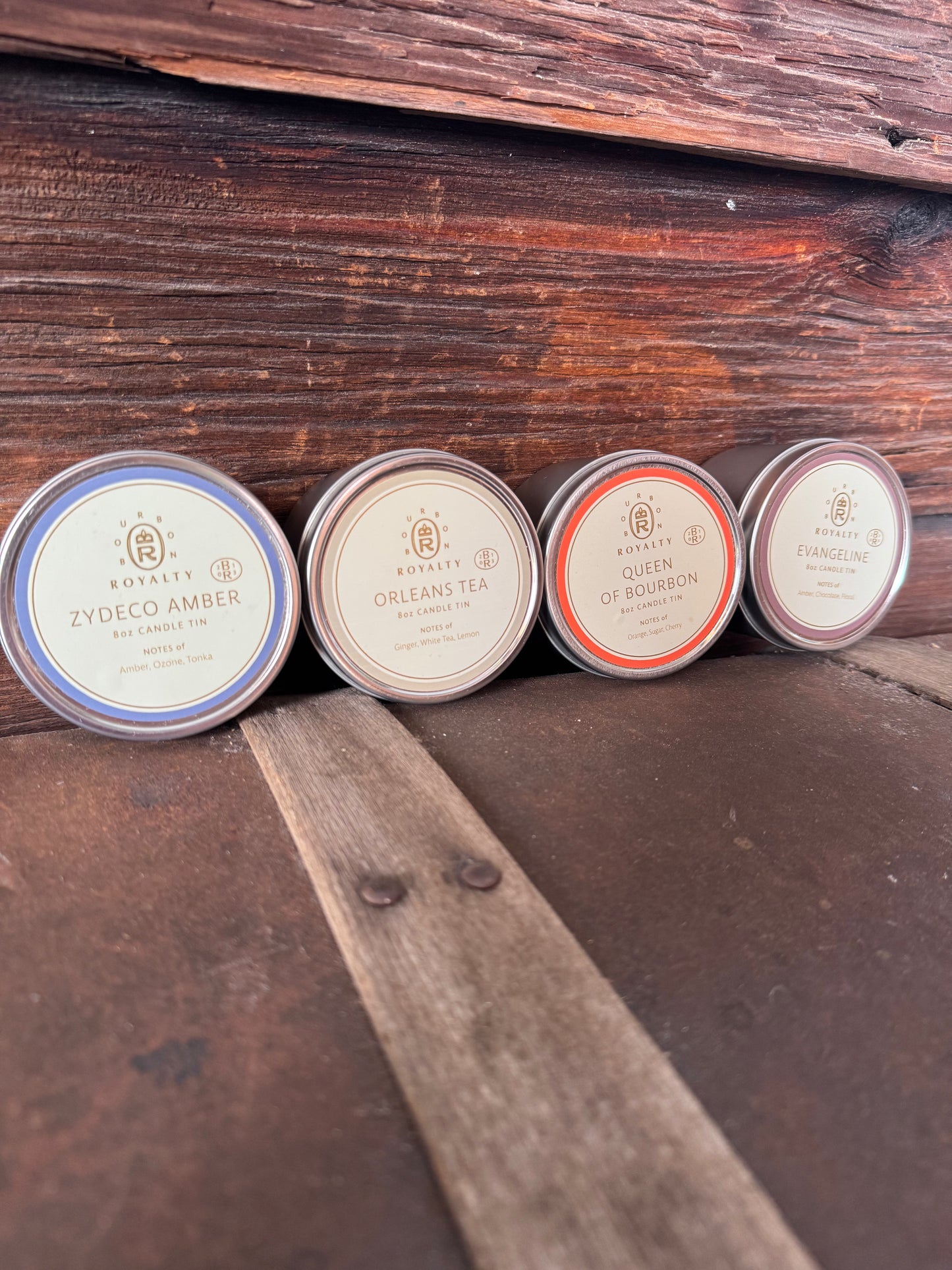 Bourbon Royalty 8oz tin candle