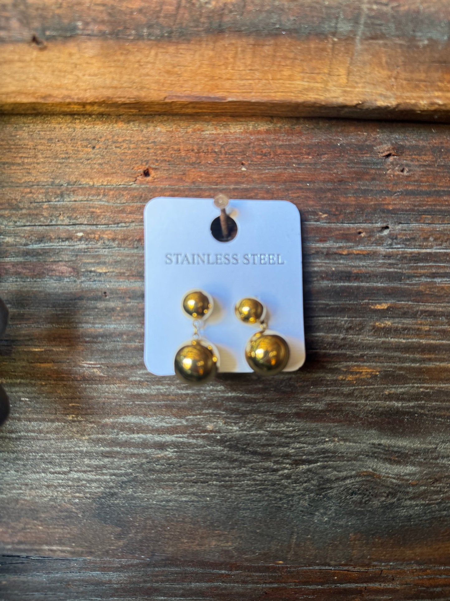 Gold earrings