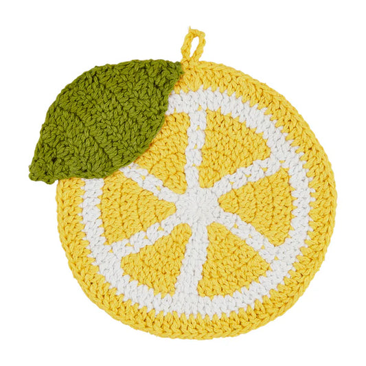 Mudpie Lemon Crochet Trivet
