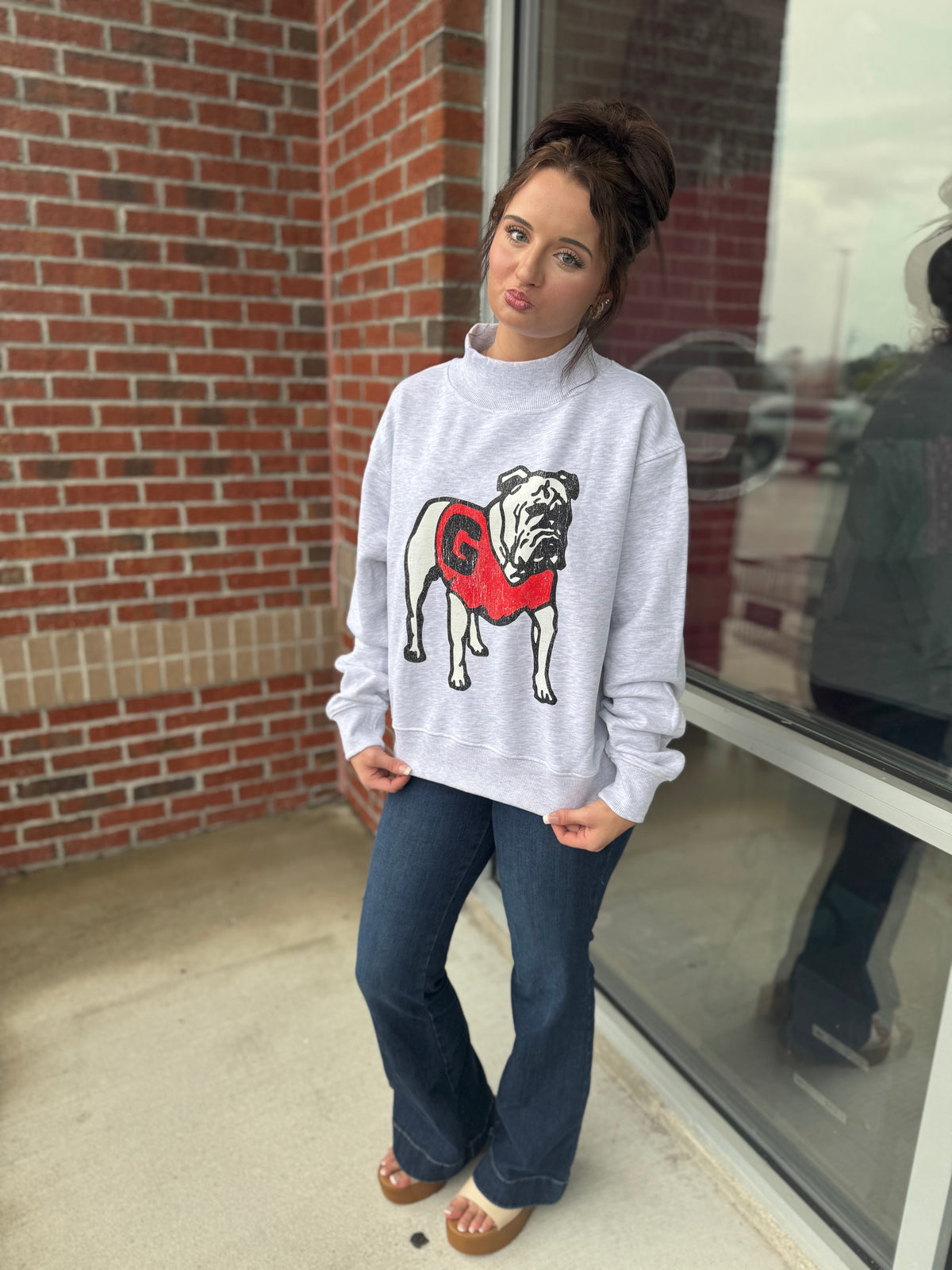 Ga mock neck sweatshirt