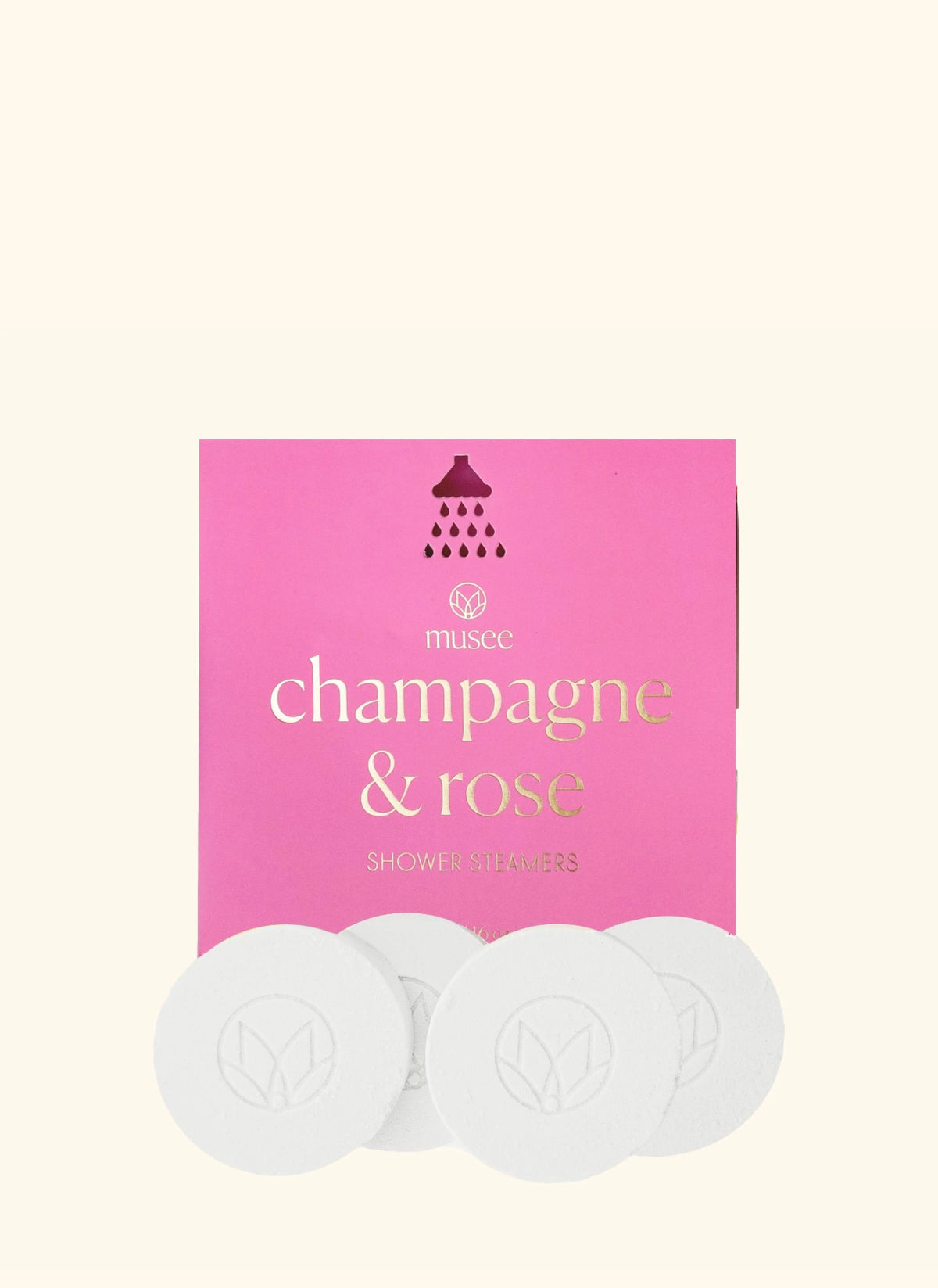 Champagne & Rose Shower Steamers & bath salt soak