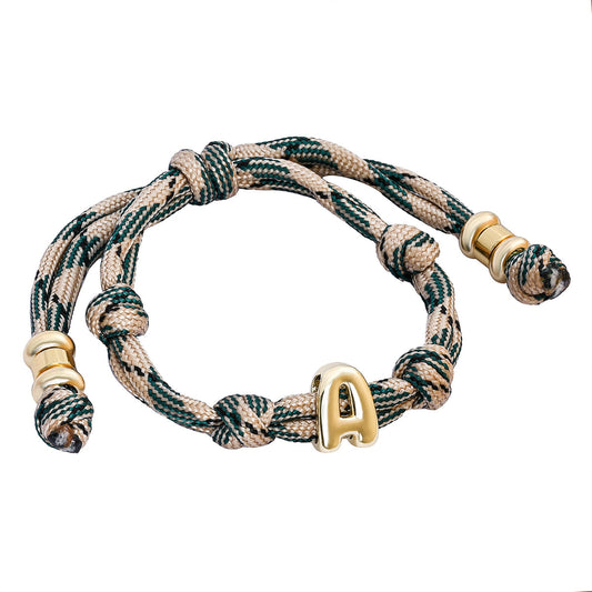 Knotted Initial Bracelets