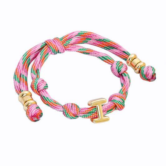 Knotted Initial Bracelets