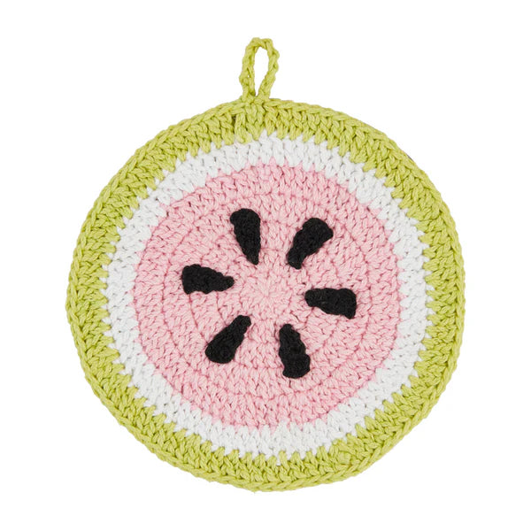 Mudpie Watermelon Crochet Trivet