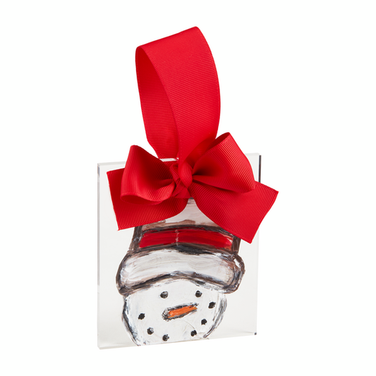 Mudpie Snowman Acrylic Ornament